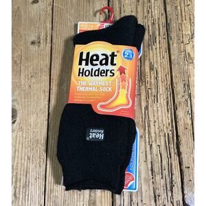 Heat Holders 1 Pack 2.3 TOG Original Thermal Crew Sock Men's 7-12 Black